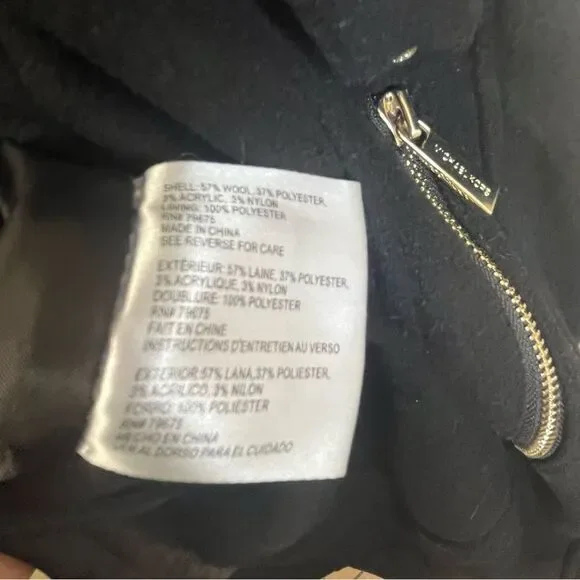 MICHAEL Michael Kors Asymmetrical Coat Sz L - Picture 12 of 12